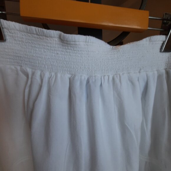 Jessica 100% cotton skirt, lined, three tiered with lace trim - Picture 4 of 7